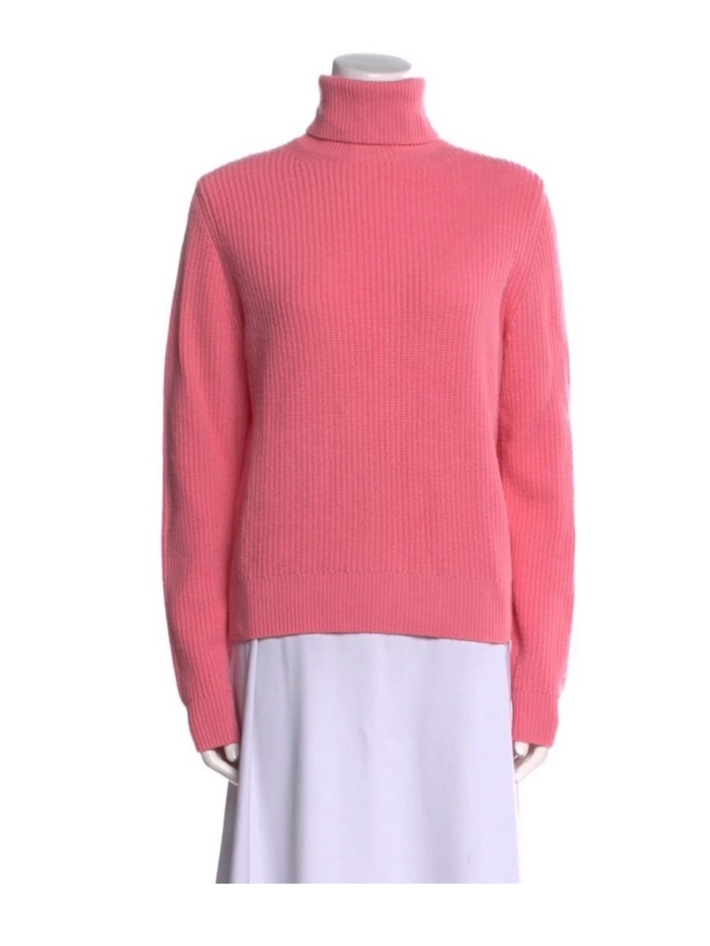 A.L.C Pink Turtleneck Ribbed Sweater